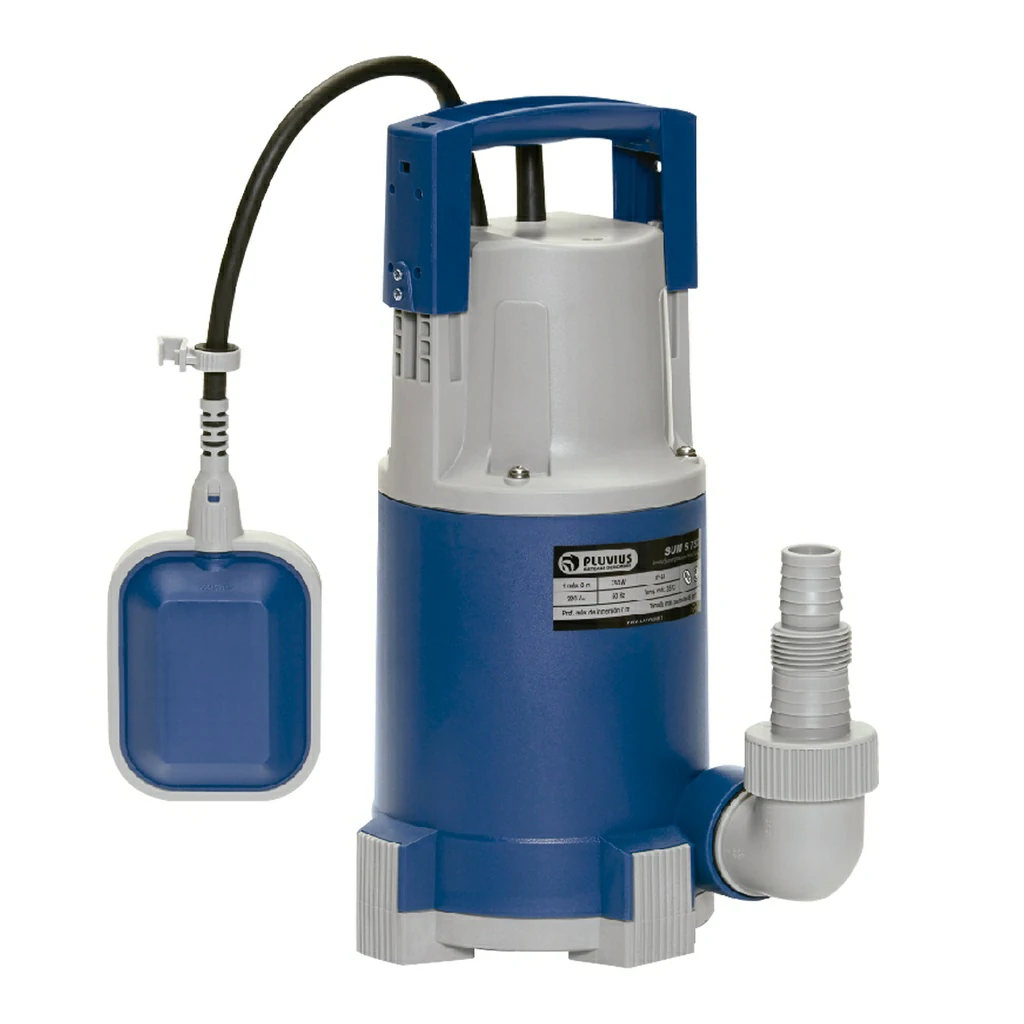 BOMBA SUMERGIBLE DE DRENAJE PLUVIUS MODELO SUM L 400W - 0,5 HP - PARA AGUAS LIMPIAS - 220V